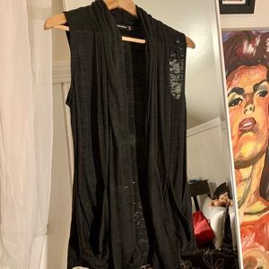 Alternative Long Black Vest